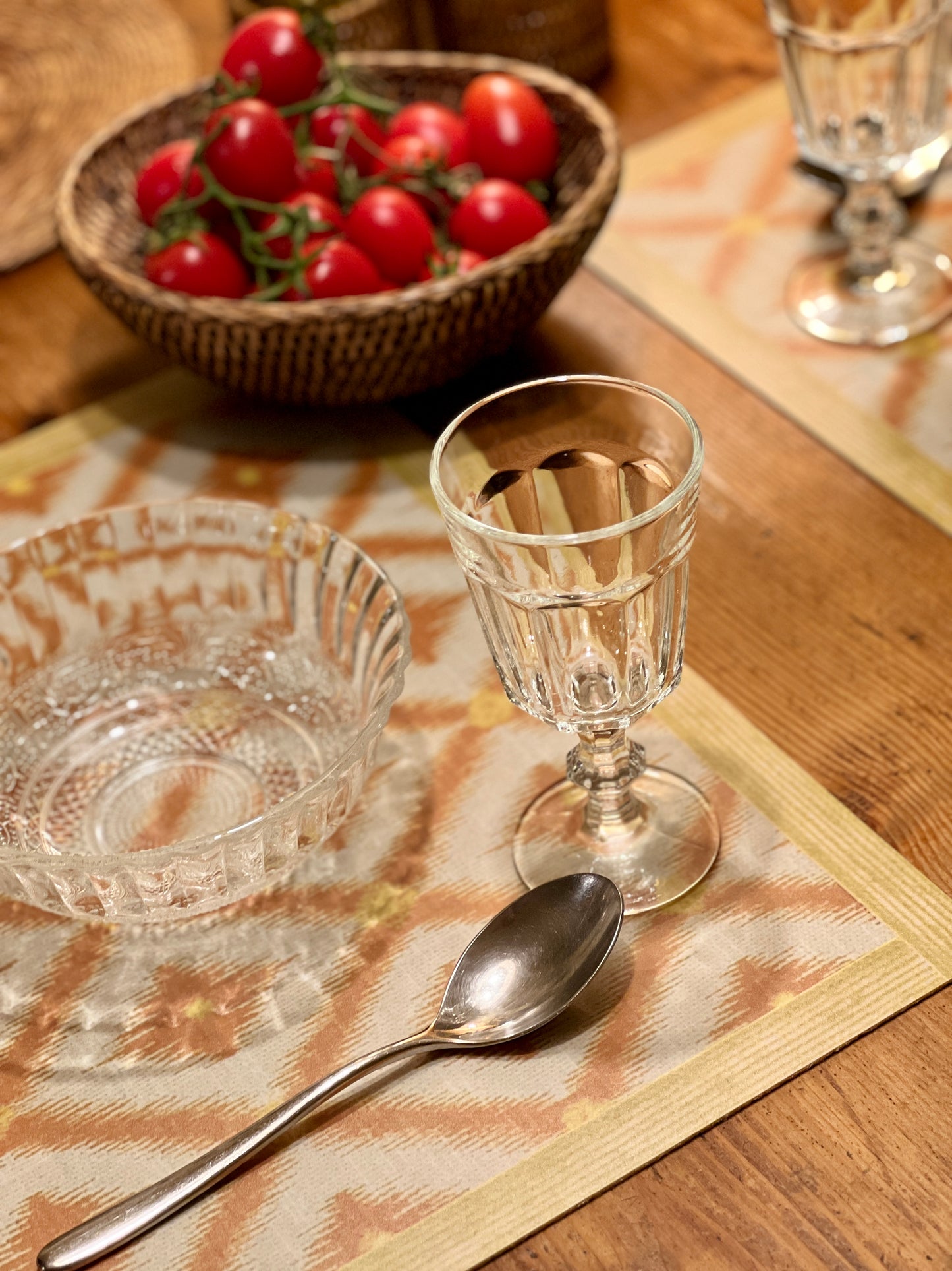 Ethnic Yellow, set di 4 tovagliette in vinile