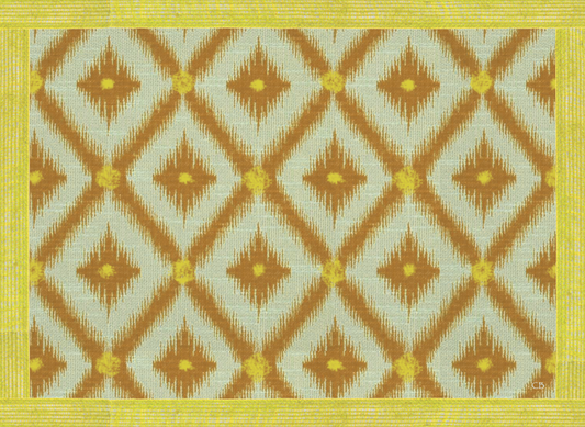 Ethnic Yellow, set di 4 tovagliette